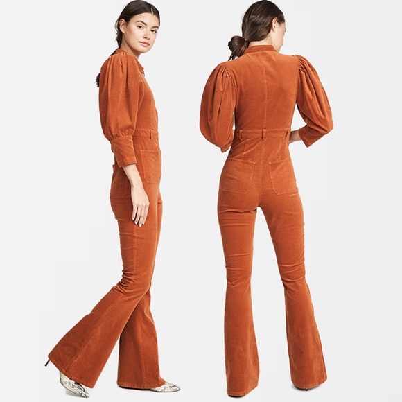 WeWoreWhat Pants - NWT WeWoreWhat 70s Corduroy Jumpsuit in Autumnal